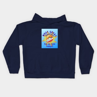 What great adventure can we have today? Kids Hoodie